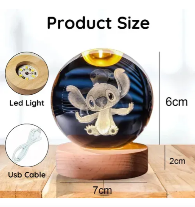 (Oferta 2x1) Lampara mágica 3D Cristal original + Base de madera fina de regalo, Pide una llevas dos | Pago contra entrega y envió gratis en todo PANAMÁ!