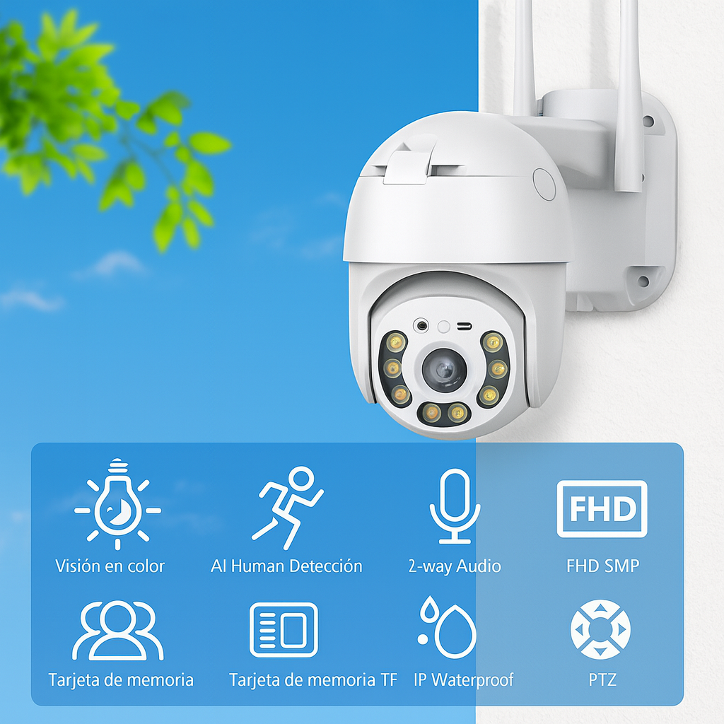 CAMARA DE SEGURIDAD | Detecta movimiento, luz nocturna, alarma y 20 funciones mas.... Pago contra entrega y envió gratis en Panamá...