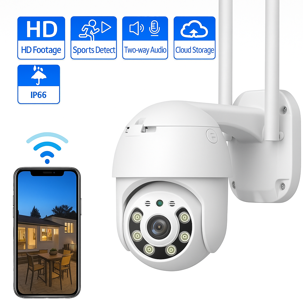 CAMARA DE SEGURIDAD | Detecta movimiento, luz nocturna, alarma y 20 funciones mas.... Pago contra entrega y envió gratis en Panamá...