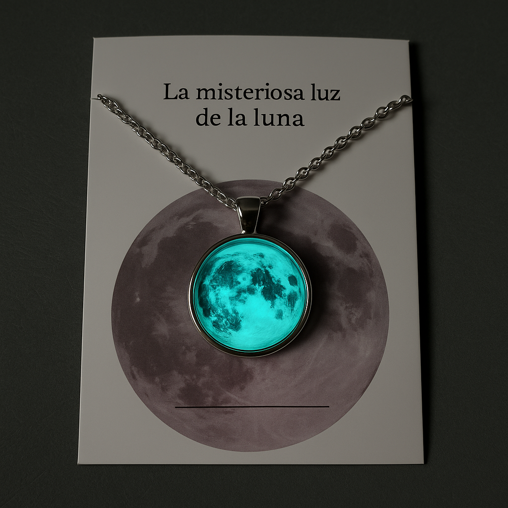 (OFERTA POR CIEERE DE ALMACÉN) COLLAR DE LUNA CON PIEDRA PRECIOSA INCRUSTADA Y JUEGO DE ARETES GRATIS... Pago contra entrega y envió gratis en Panamá....