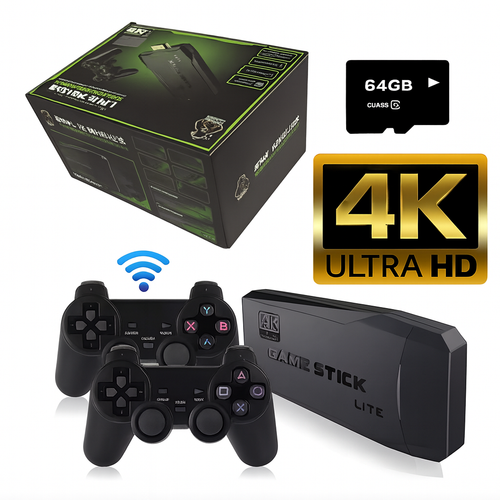 Consola de Juegos... Doble Mando 10000 Juegos Retro 2 Controles Inalámbricos 64gb Pago contra entrega y envió gratis en Panamá