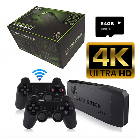 Consola de Juegos... Doble Mando 10000 Juegos Retro 2 Controles Inalámbricos 64gb Pago contra entrega y envió gratis en Panamá