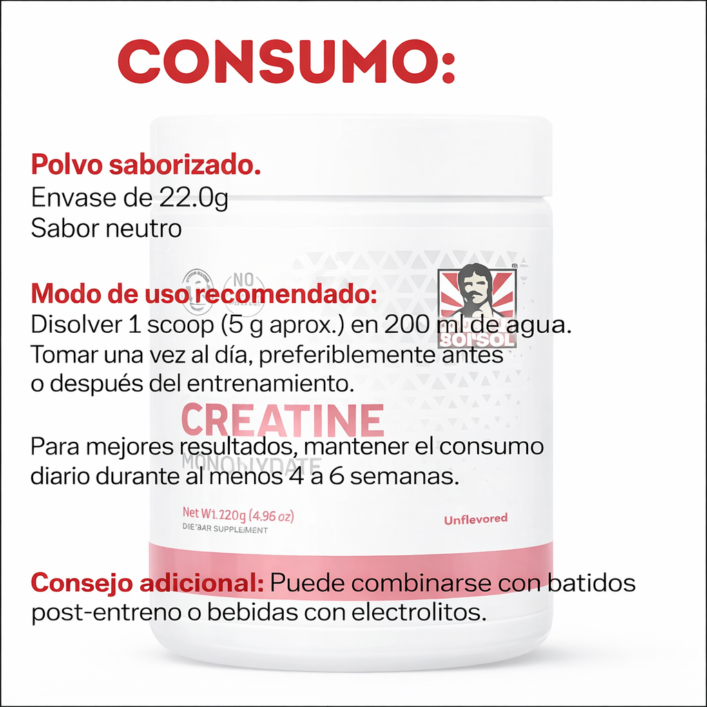 💪 Creatina Monohidratada 100% original | Micronizada para Mujeres + Colágeno + BCAA