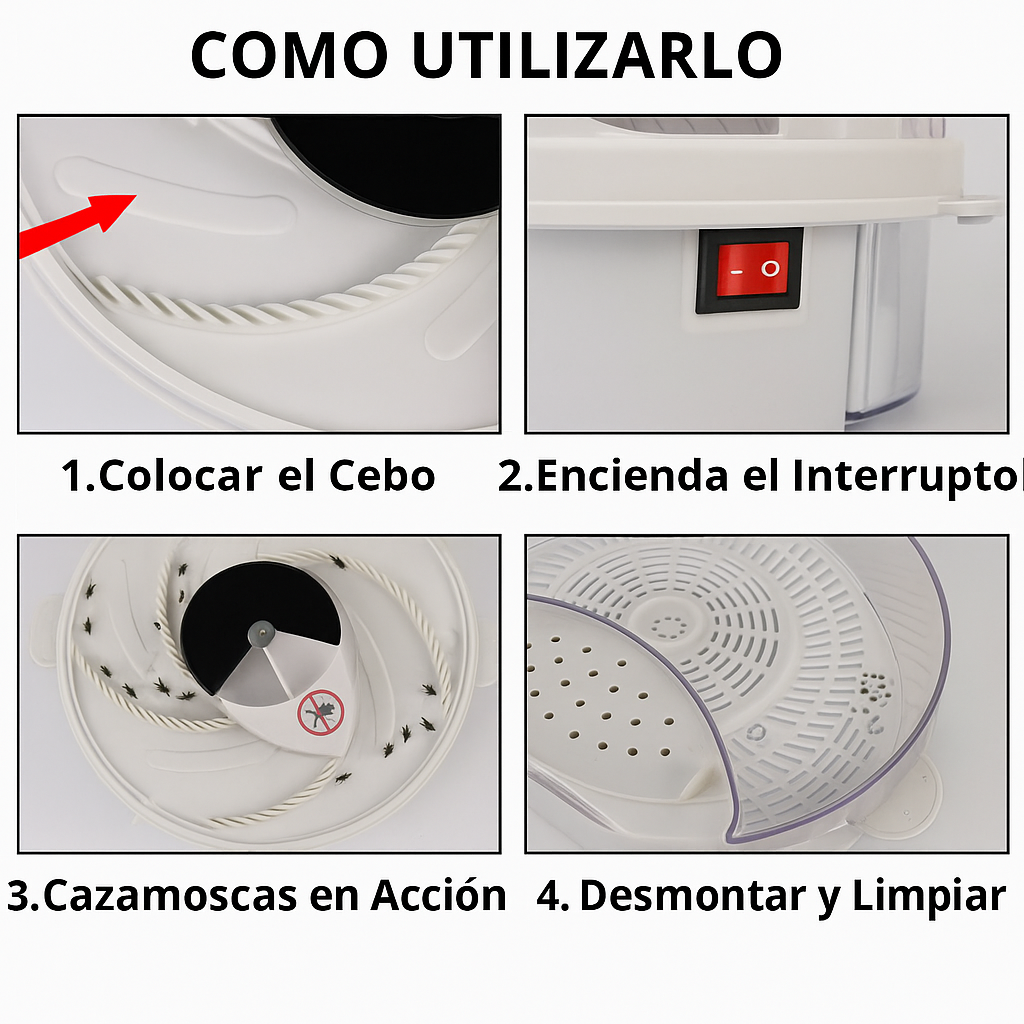 (Oferta 2x1) Trampa Atrapa Moscas Eléctrica con IA | Pide 1 llevas dos el segundo gratis HOY | Pago contra entrega y envió gratis en Panamá