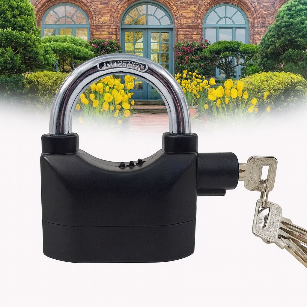 (Promoción 2x1) Pagas 1 y llevas 2 - Candado militar con alarma, ultra seguro importado USA + Tres llaves de regalo...Pago contra entrega y envió gratis en Panamá....