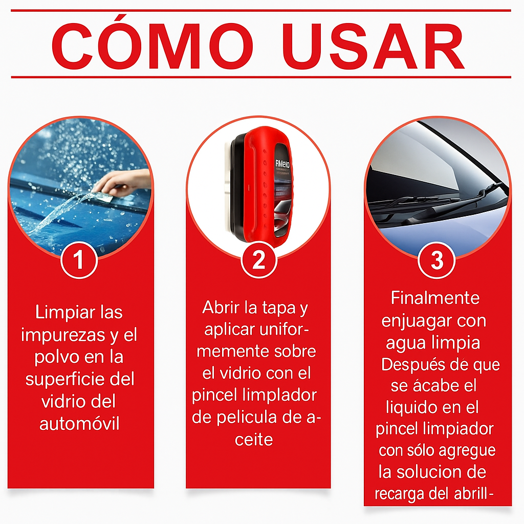 🚘 Limpiavidrios Antiempañante Hidrofóbico para Autos + Liquido anti empañante de regalo | PAGO CONTRA ENTREGA Y ENVIÓ GRATIS A TODO PANAMÁ....