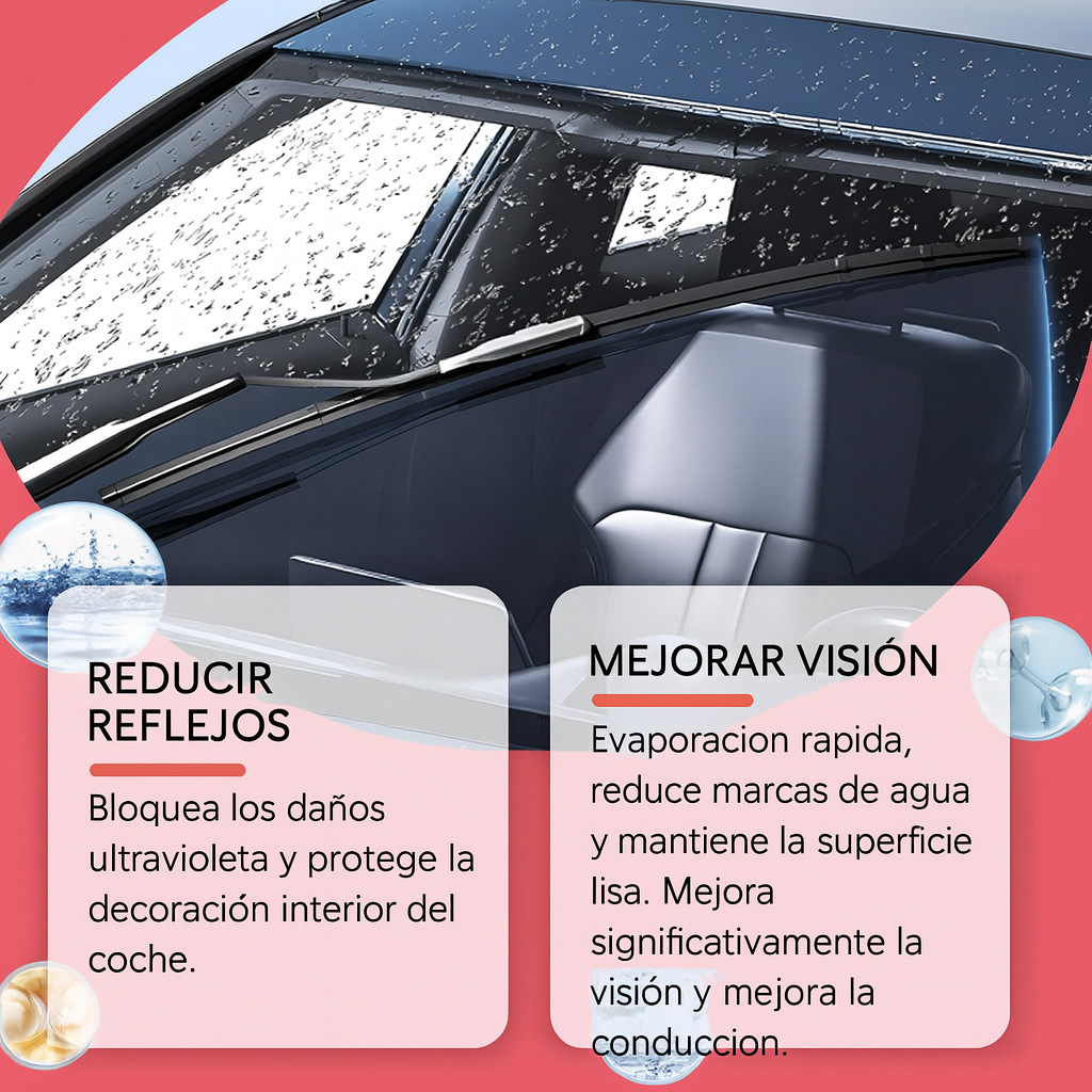🚘 Limpiavidrios Antiempañante Hidrofóbico para Autos + Liquido anti empañante de regalo | PAGO CONTRA ENTREGA Y ENVIÓ GRATIS A TODO PANAMÁ....