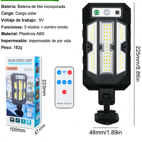 Luminu® Lampara Solar con Sensor de Movimiento Alumbra hasta 300 metros | Envío Gratis y Pagas al Recibir En PANAMÁ!!!!