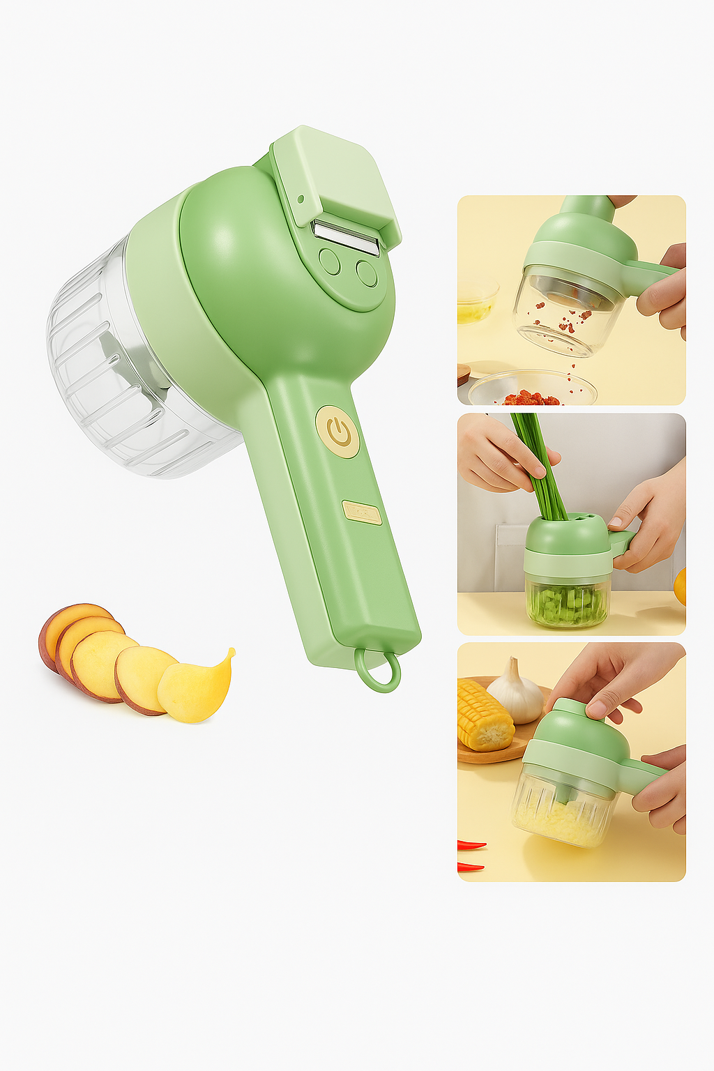 Picador multifuncional de verduras usb (Pica en un minuto) contraentrega y envio gratis en Panamá