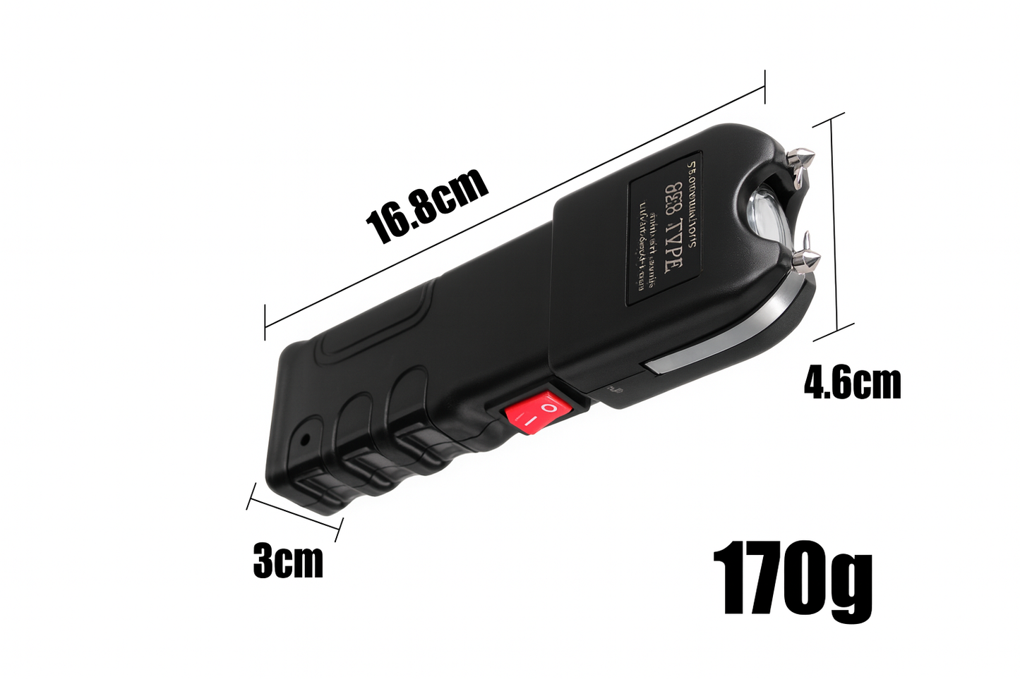 Linterna Eléctrica con Taser Recargable® Para Defensa Personal