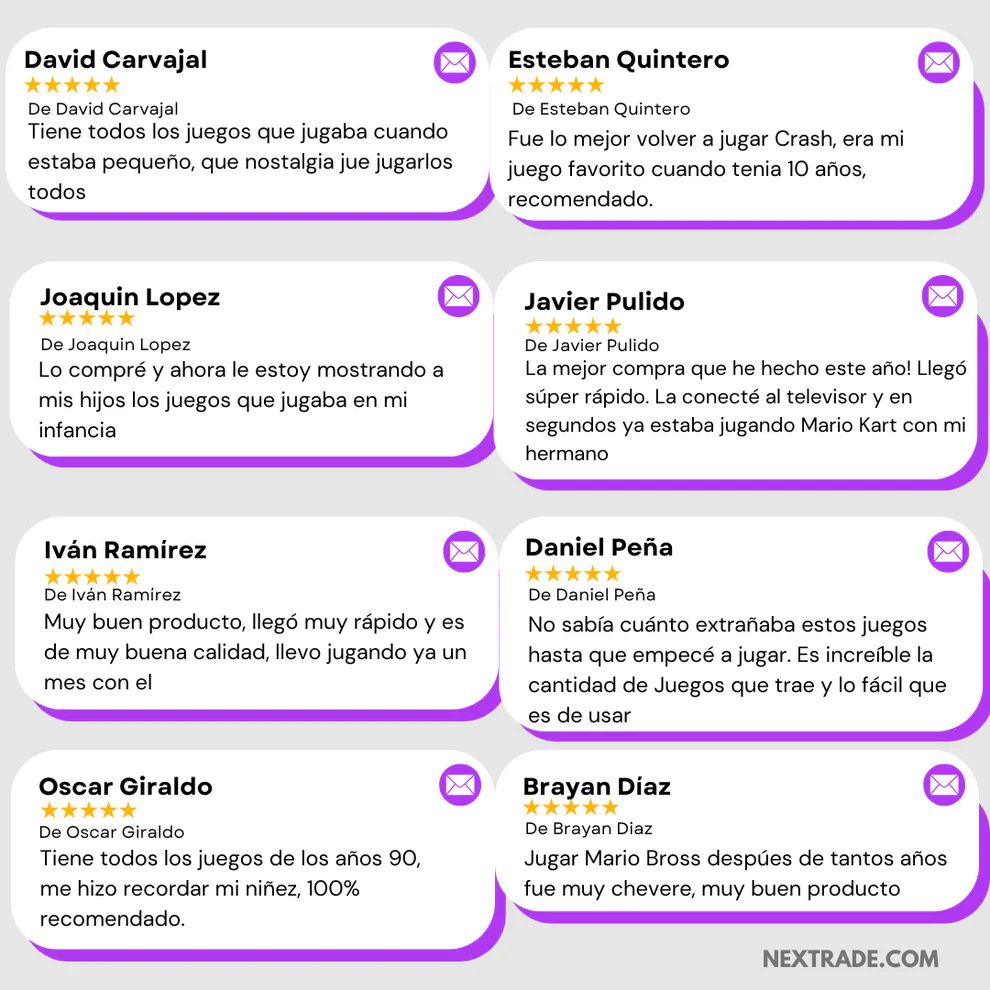 Consola Retro Sticky Original +1000 Juegos