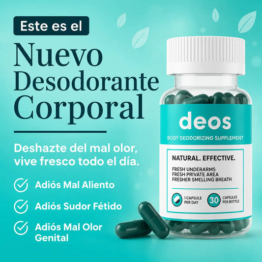 (55% DESCUENTO) DEOS Fresh Inside™ | Apoya la Frescura Corporal y el Control Natural del Olor desde el Interior