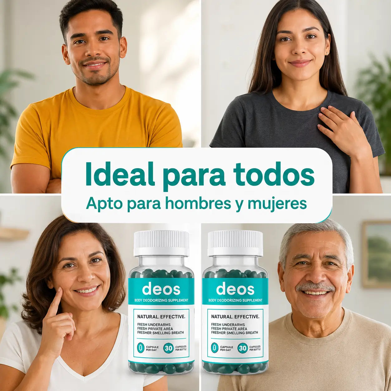 (55% DESCUENTO) DEOS Fresh Inside™ | Apoya la Frescura Corporal y el Control Natural del Olor desde el Interior