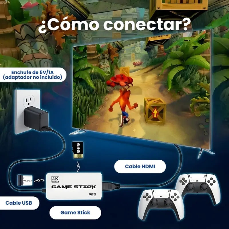 (70% Descuento) GameStick Legacy – Más de 40.000 Juegos en 1 Consola