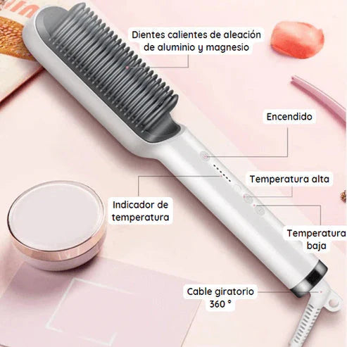 (40% Descuento) Cepillo Alisador 3 en 1 | Cabello liso y brillante en minutos