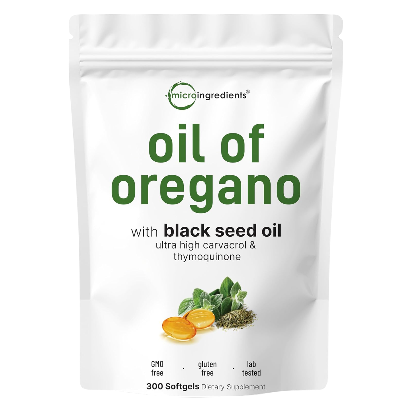 (2x1) Microingredients™ Oil of oregano 100% Original | Defensas Fuertes + Bienestar Premium