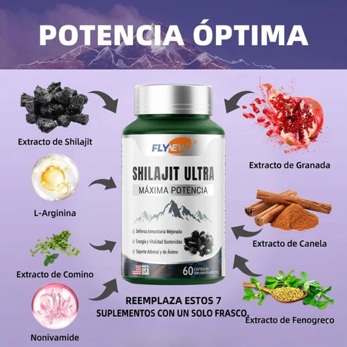 (67% DESCUENTO) Shilajit Ultra Energía Real y Potencia Natural