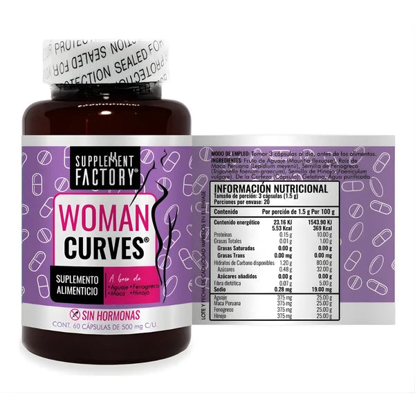 (55% DESCUENTO) Woman Curves™ | Complejo Botánico Femenino con Aguaje, Maca, Fenogreco e Hinojo para Bienestar y Confianza