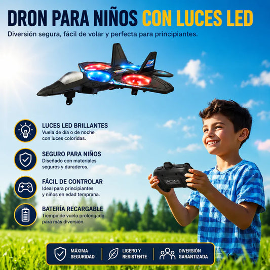 (55% DESCUENTO) SkyRacer™ Avión Acrobático RC de 4 Motores con Giros 360°