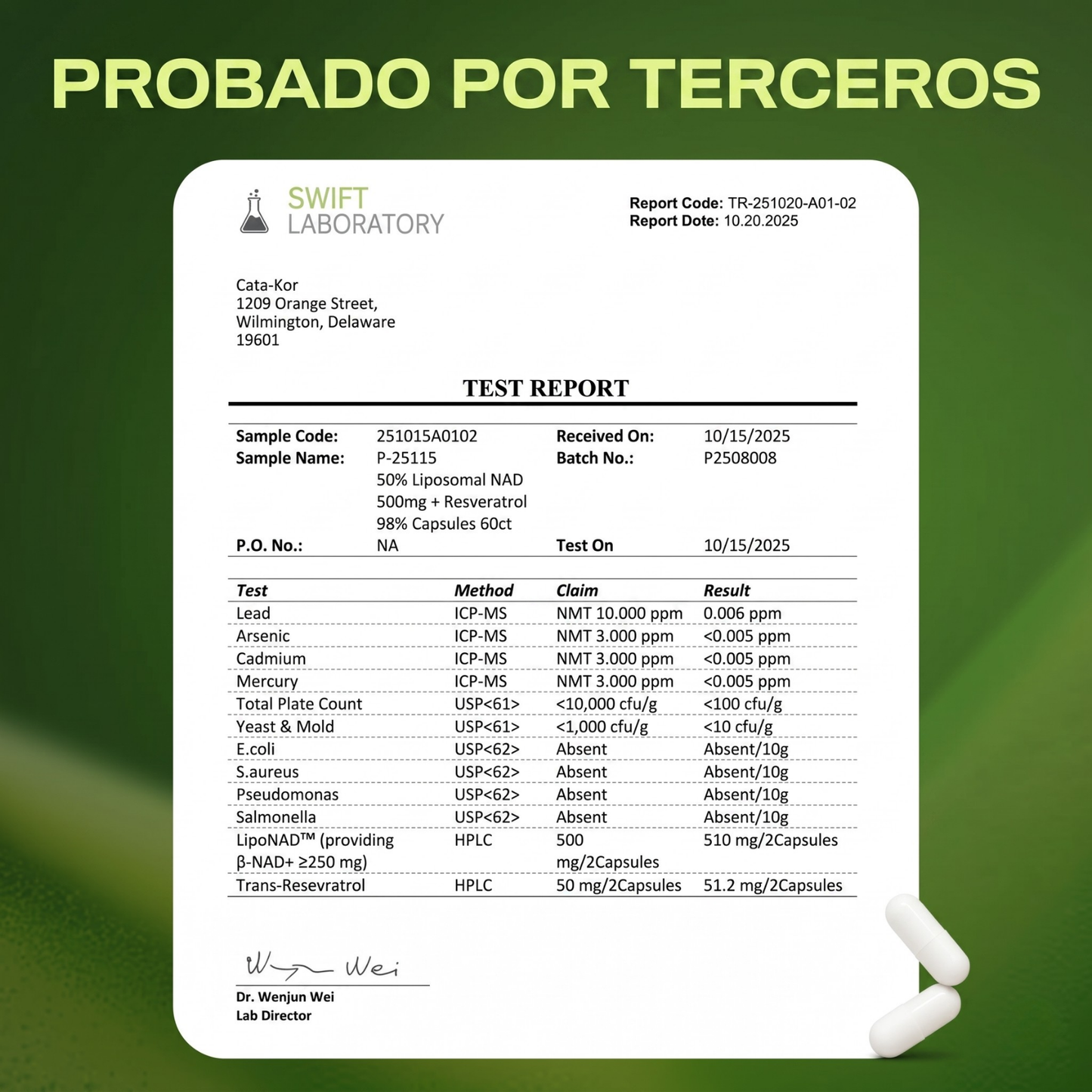 (2x1) NAD+ Liposomal + Resveratrol – Energía Celular + Anti-Aging + Vitalidad Total