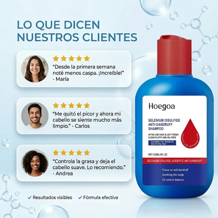 (2x1) Shampoo Anticaspa Viral™ | Limpieza Profunda + Menos Picazón