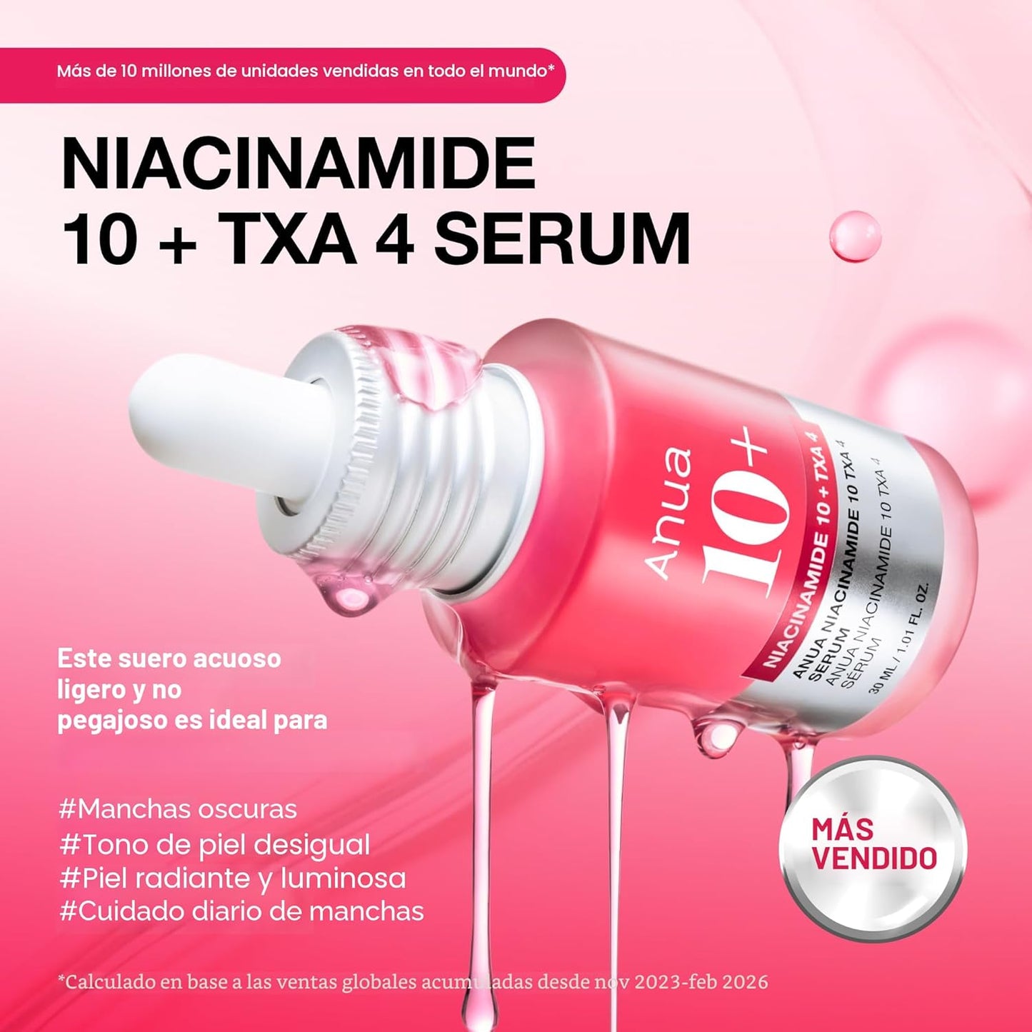 ANUA™ Niacinamida 10% + TXA 4% Sérum | Máxima Luminosidad + Corrección de Manchas