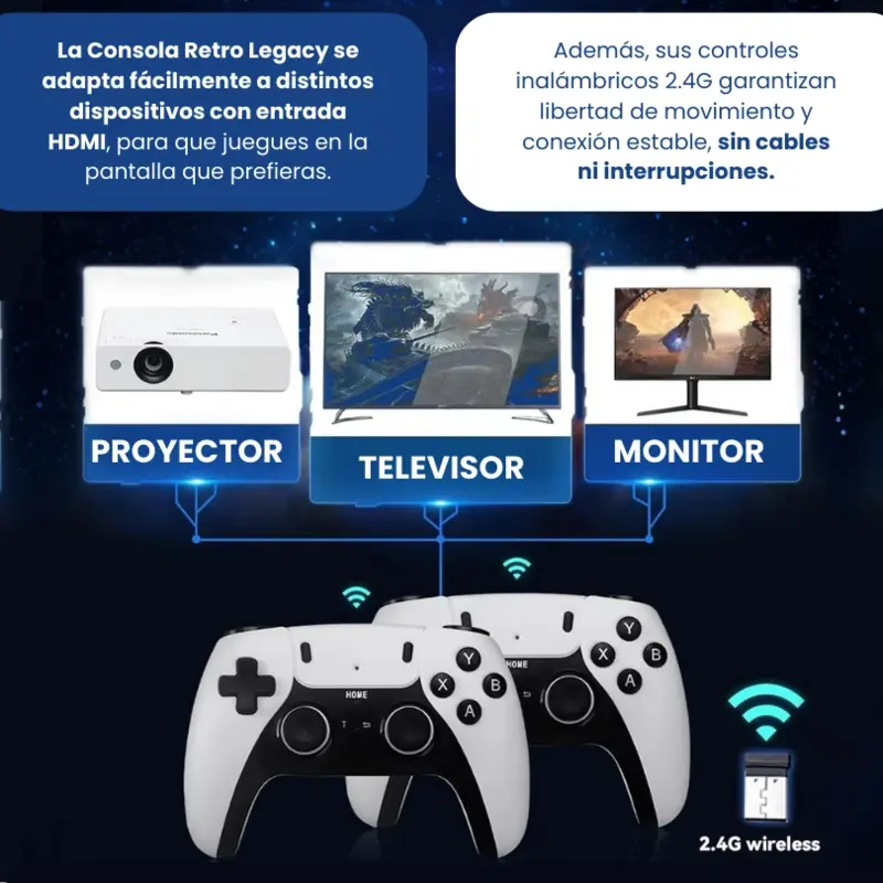 (70% Descuento) GameStick Legacy – Más de 40.000 Juegos en 1 Consola