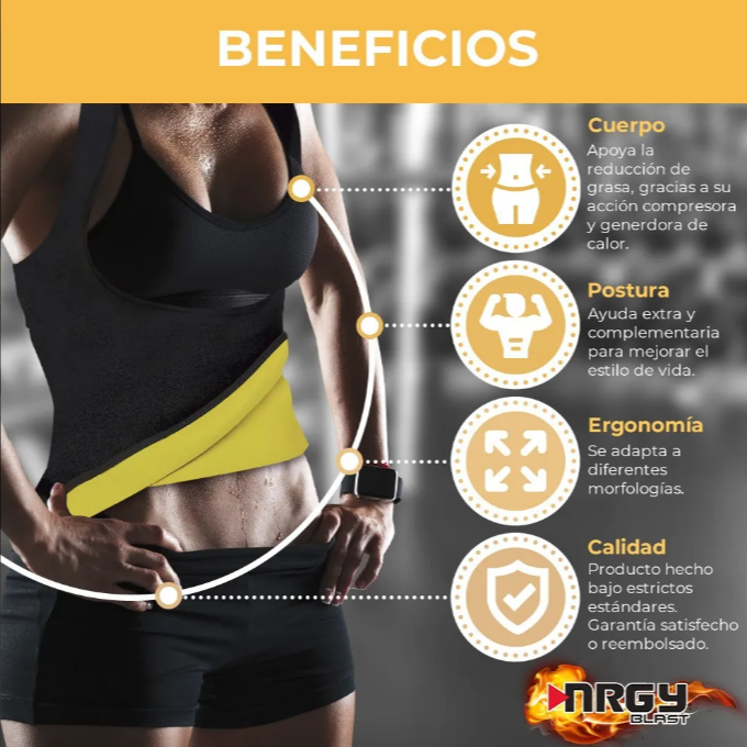 🔥 Faja Térmica Chaleco Sauna Reductor Sweat Shaper Dspro!!! Pago contra entrega y envio totalmente gratis en todo PANAMÁ!!!!