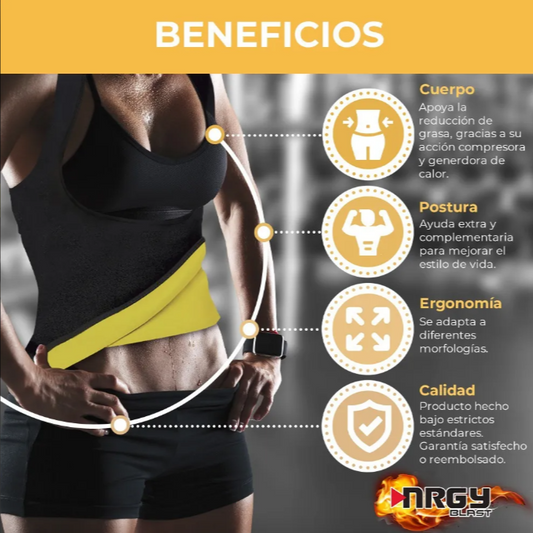 🔥 Faja Térmica Chaleco Sauna Reductor Sweat Shaper Dspro!!! Pago contra entrega y envio totalmente gratis en todo PANAMÁ!!!!
