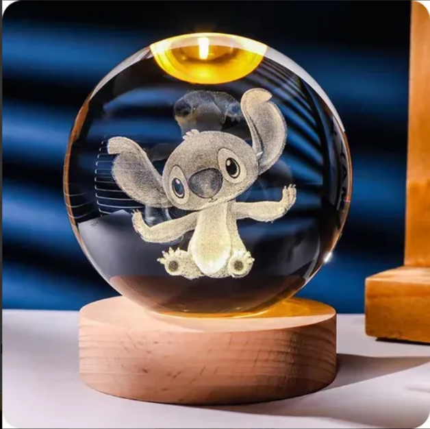 (Oferta 2x1) Lampara mágica 3D Cristal original + Base de madera fina de regalo, Pide una llevas dos | Pago contra entrega y envió gratis en todo PANAMÁ!