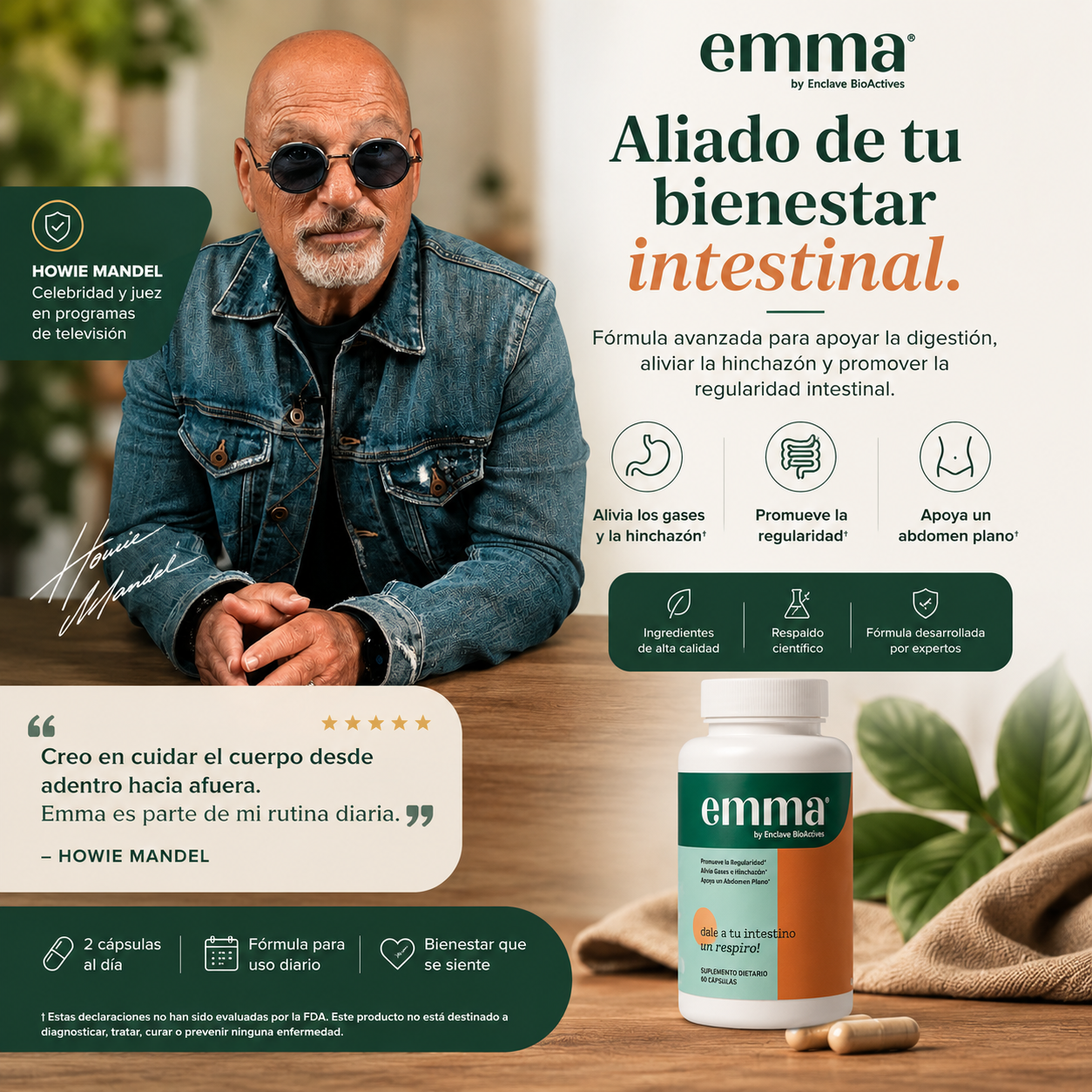 (2x1) Emma™ - Menos Hinchazón + Digestión Ligera + Regularidad Intestinal