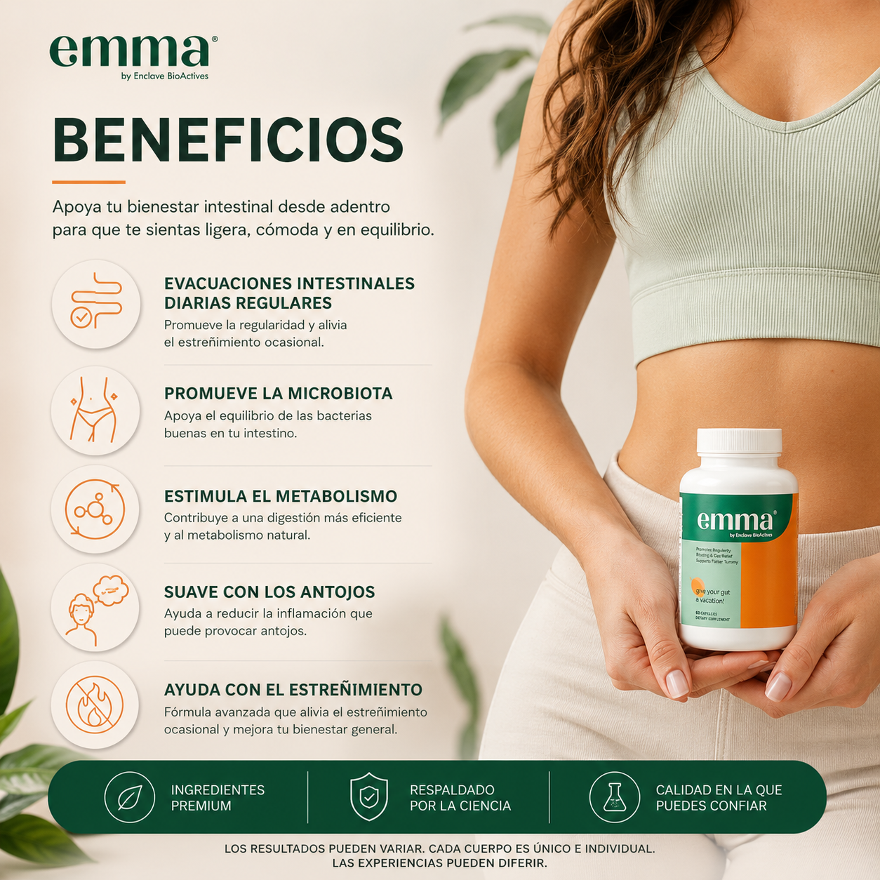 (2x1) Emma™ - Menos Hinchazón + Digestión Ligera + Regularidad Intestinal
