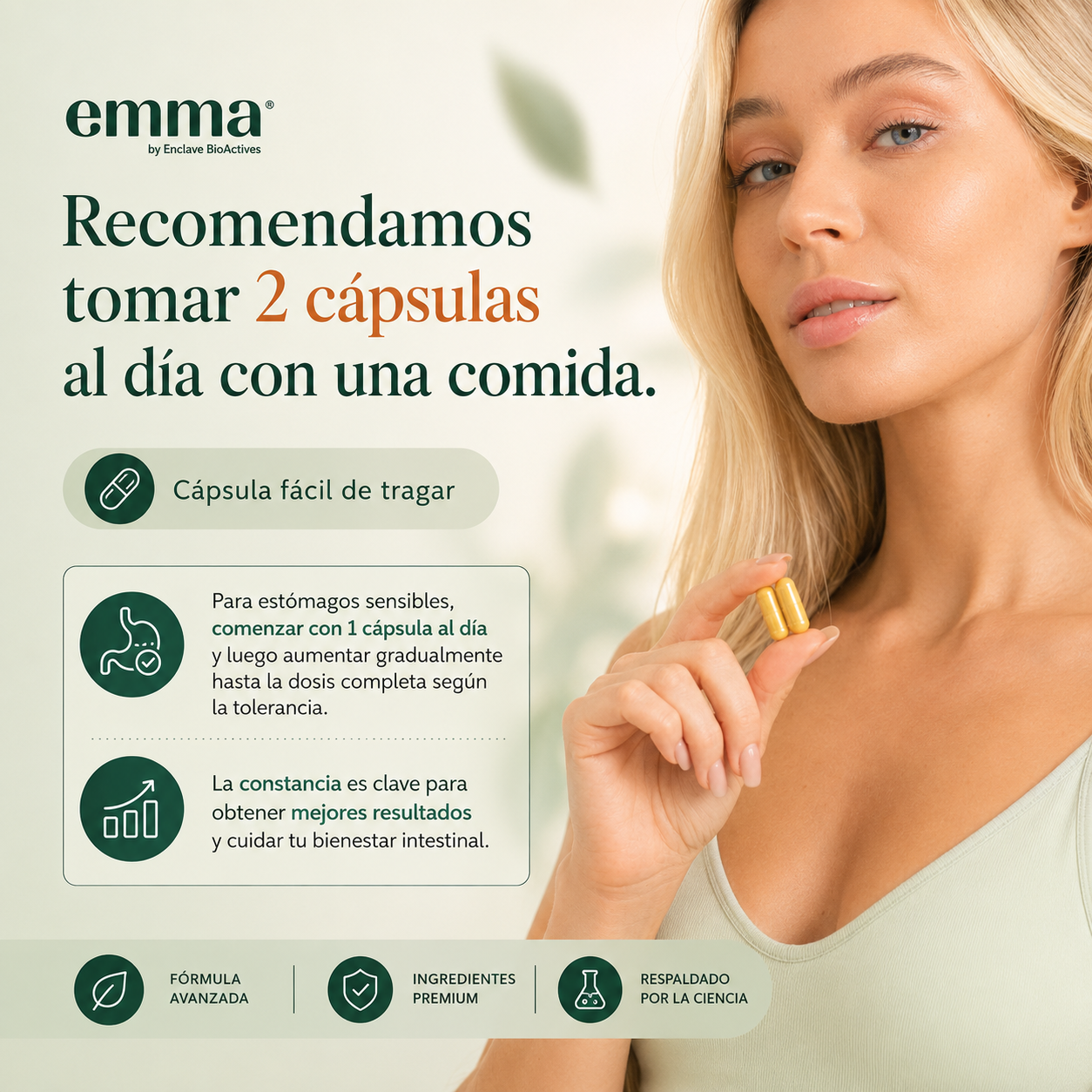 (2x1) Emma™ - Menos Hinchazón + Digestión Ligera + Regularidad Intestinal