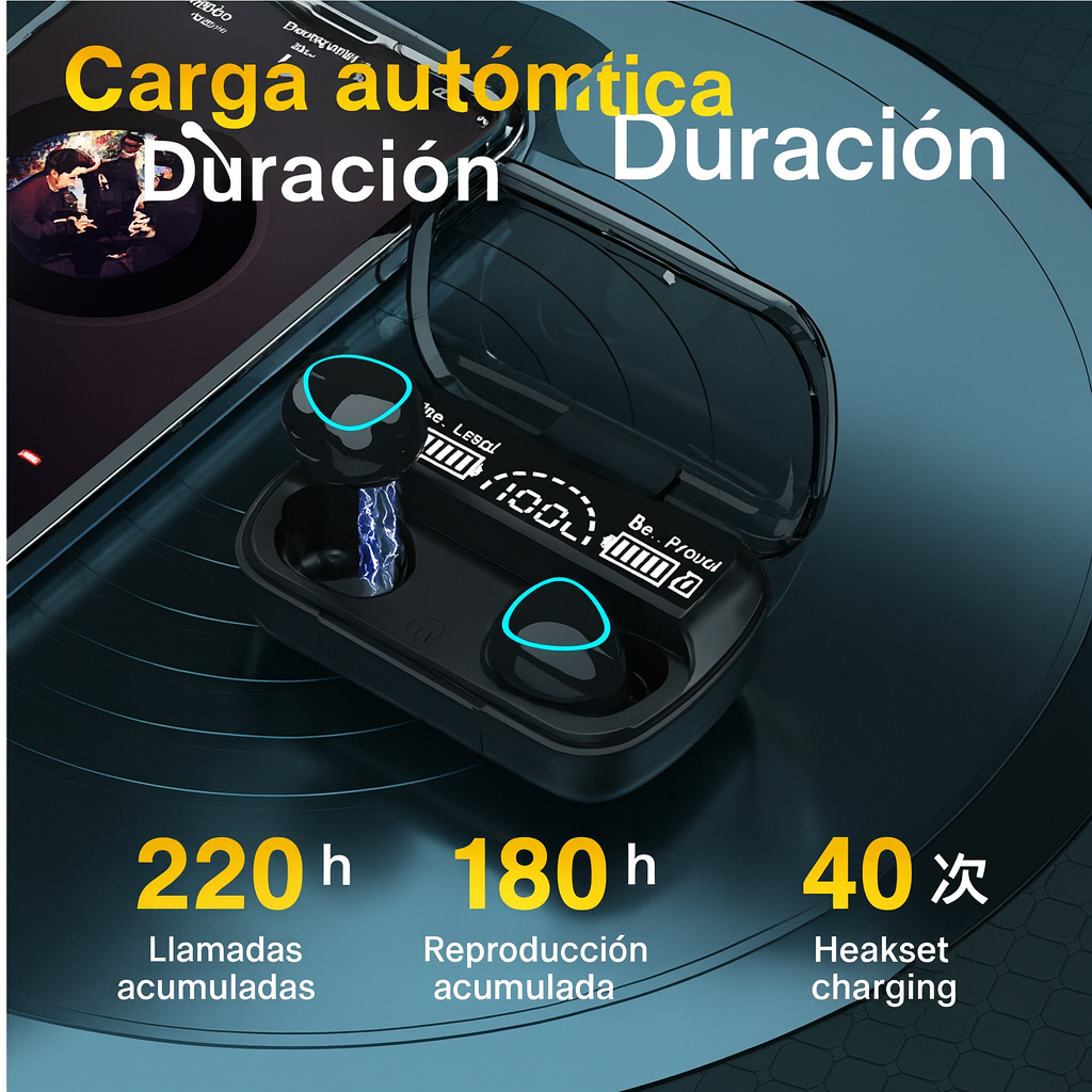 🎧 Auriculares a prueba de agua Oferta 3x1 pide 1 lleva 3 par de audífonos | Tienen integrado Power Bank para cargar celular | Pago contra entrega y envió totalmente gratis