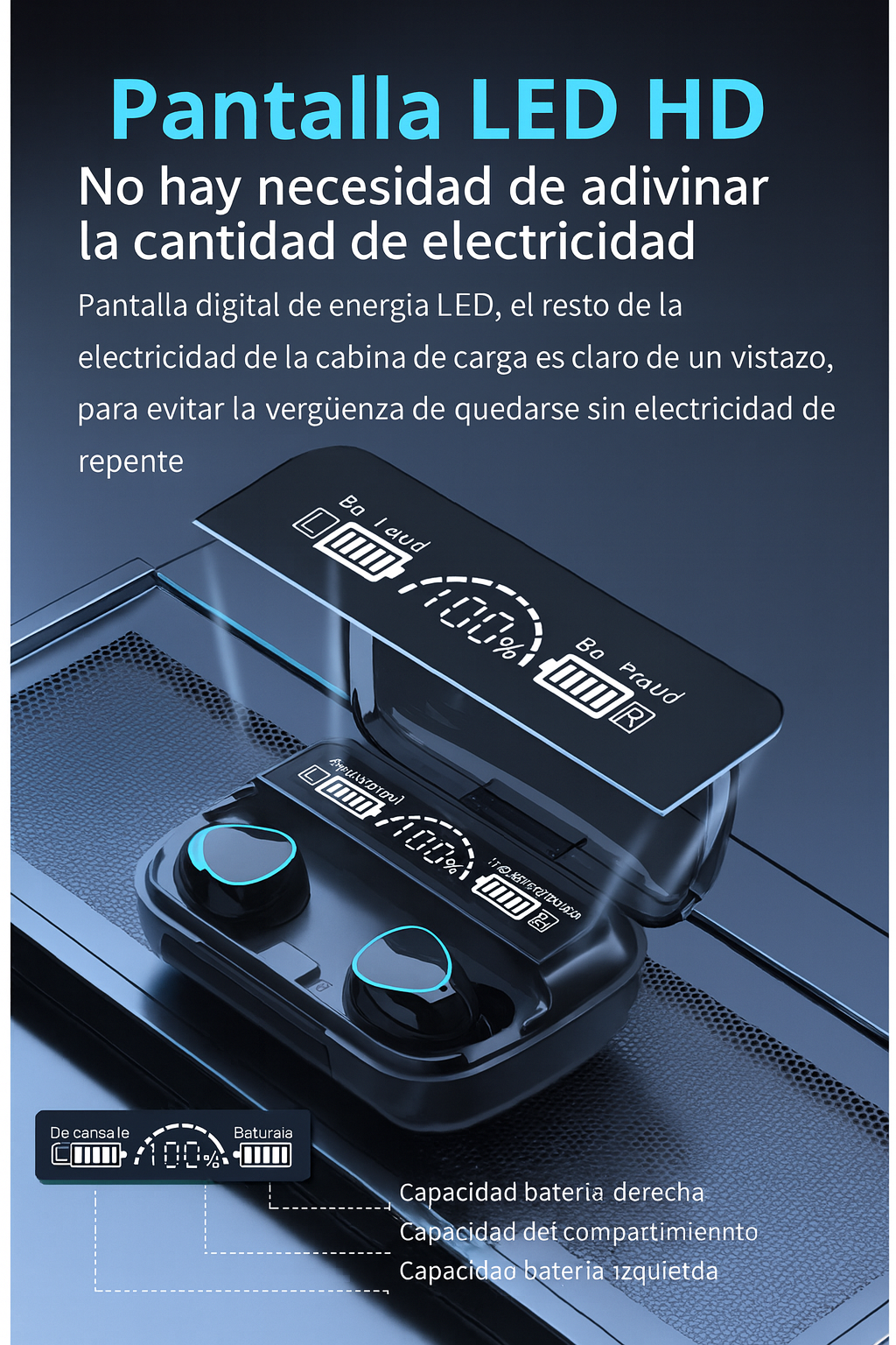 🎧 Auriculares a prueba de agua Oferta 3x1 pide 1 lleva 3 par de audífonos | Tienen integrado Power Bank para cargar celular | Pago contra entrega y envió totalmente gratis