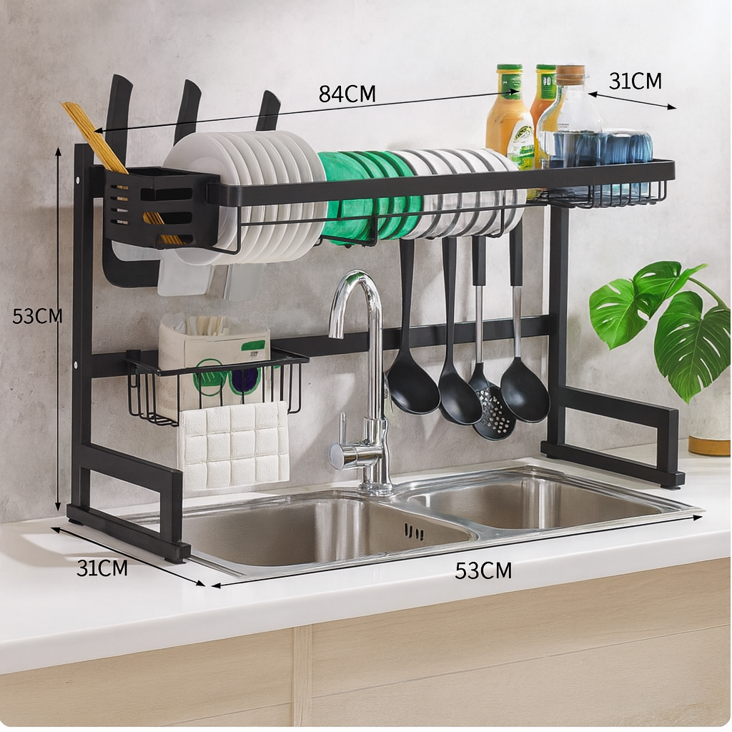 🧽 Organizador para Fregadero de Cocina – Escurridor de Acero Inoxidable.... Pago contra entrega y envió totalmente gratis en Panamá....