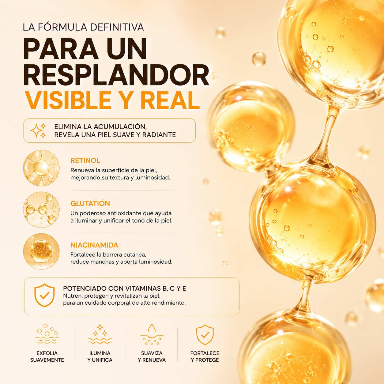 Frasco Dr.Melaxin™ 100% Original - Axilas y Rodillas Más Claras + Piel de Seda + Glow Corporal