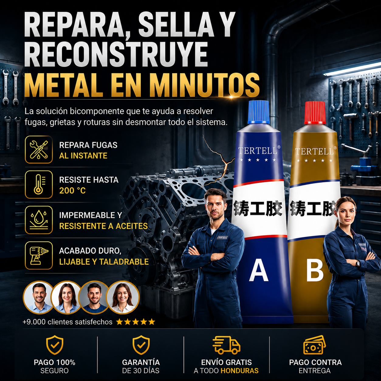 (55% DESCUENTO) Soldadura Líquida PRO – Repara Metal en Minutos