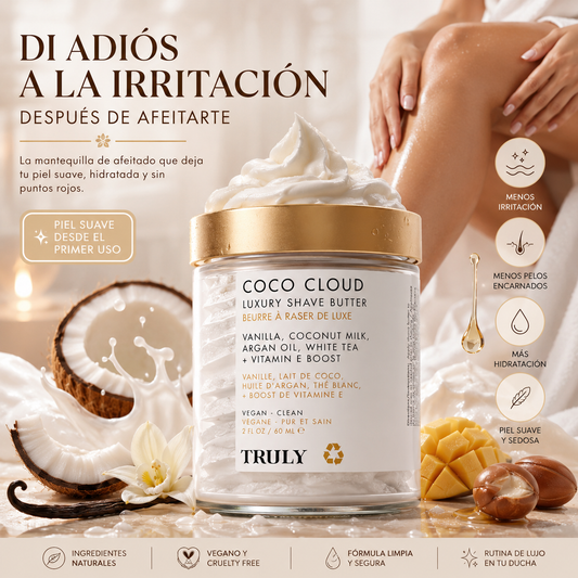 (2x1) Truly Coco Cloud™ | Piel Suave + Afeitado Sin Irritación