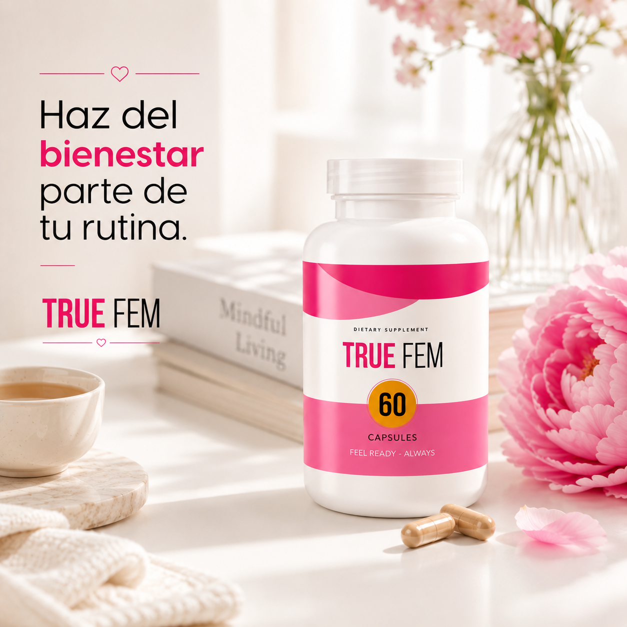 (55% Descuento) TrueFem™ | Bienestar Femenino, Energía y Equilibrio Diario