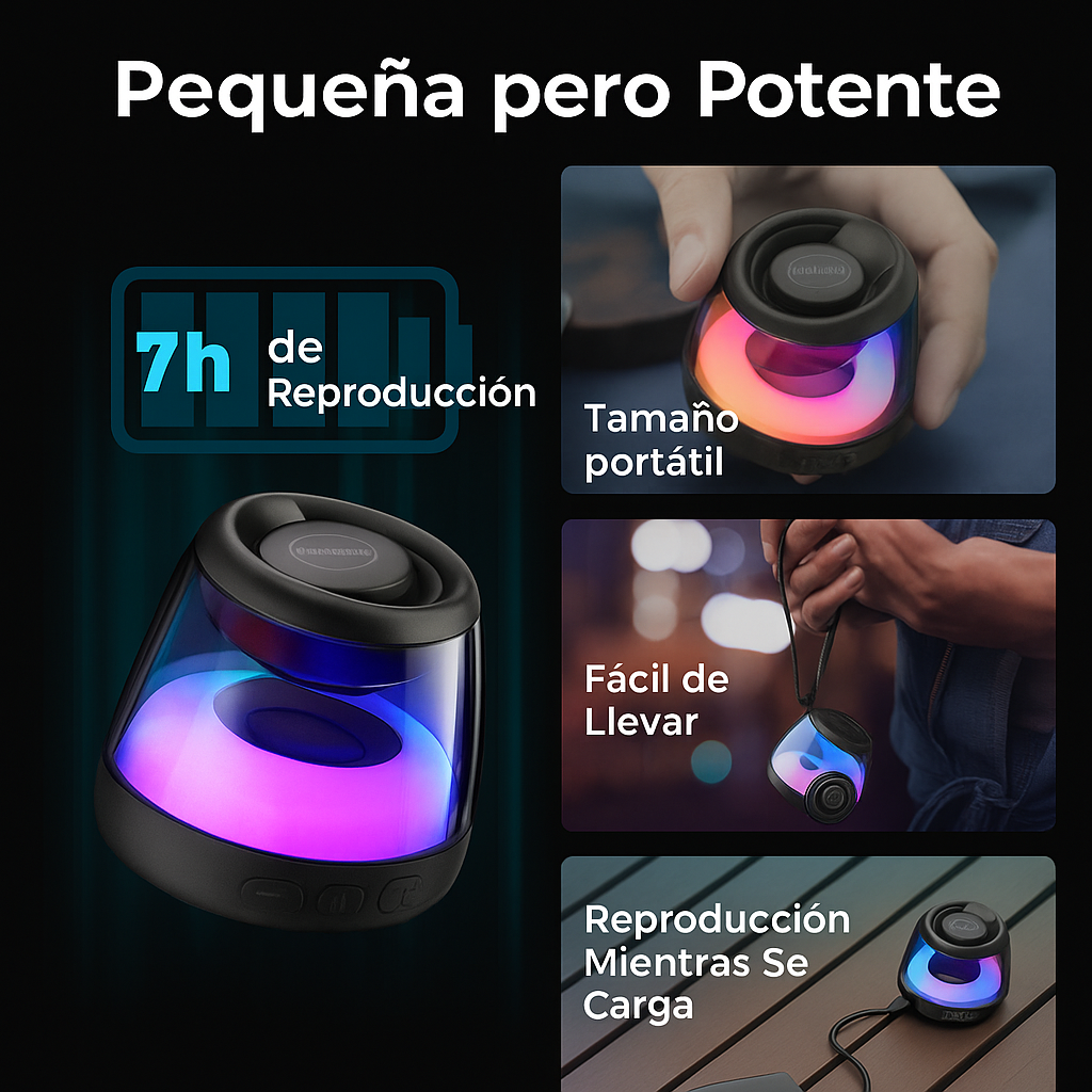 SPAEK® Bocina Original Oferta 2x1 (Pide 1 y te regalamos el segundo parlante) Pago contraentrega y envío gratis