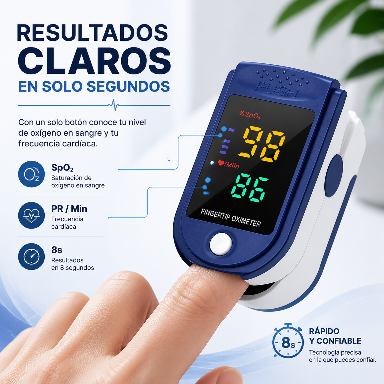 (55% Descuento) OxyGuard™ | Oxímetro Digital de Pulso de Alta Precisión