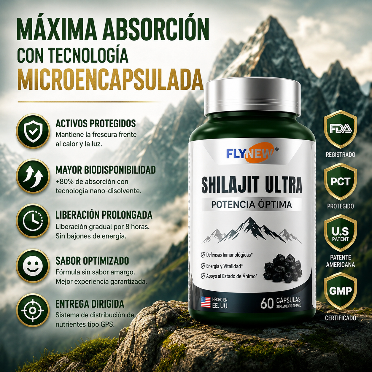 (55% DESCUENTO) Shilajit Ultra™ Energía y Rendimiento Extremo