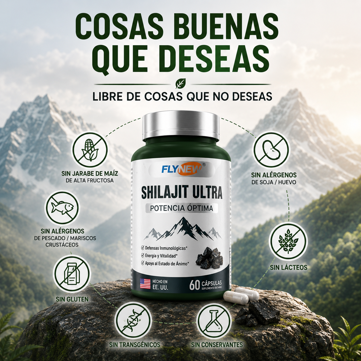 (55% DESCUENTO) Shilajit Ultra™ Energía y Rendimiento Extremo