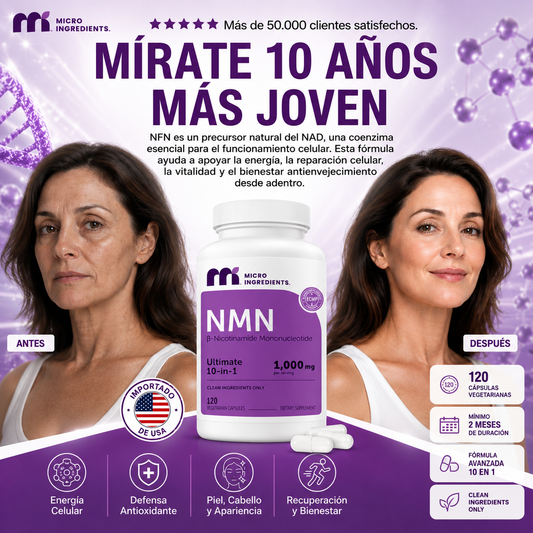 (55% Descuento) NMN Complex™ | Antienvejecimiento y Vitalidad