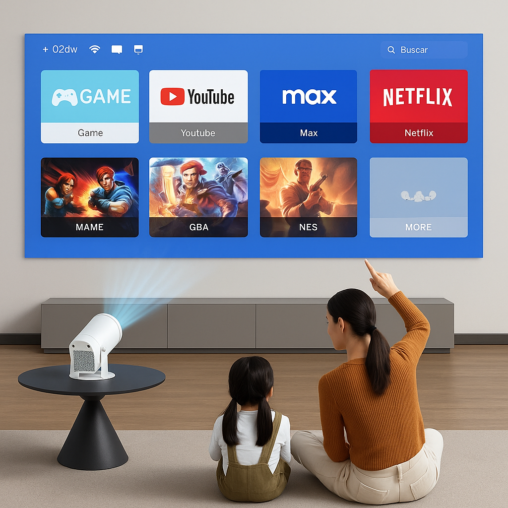 Proyector M300 Max + 2 Controladores Inalámbricos importado!!!! Pago contra entrega y envió totalmente gratis en todo Panamá....