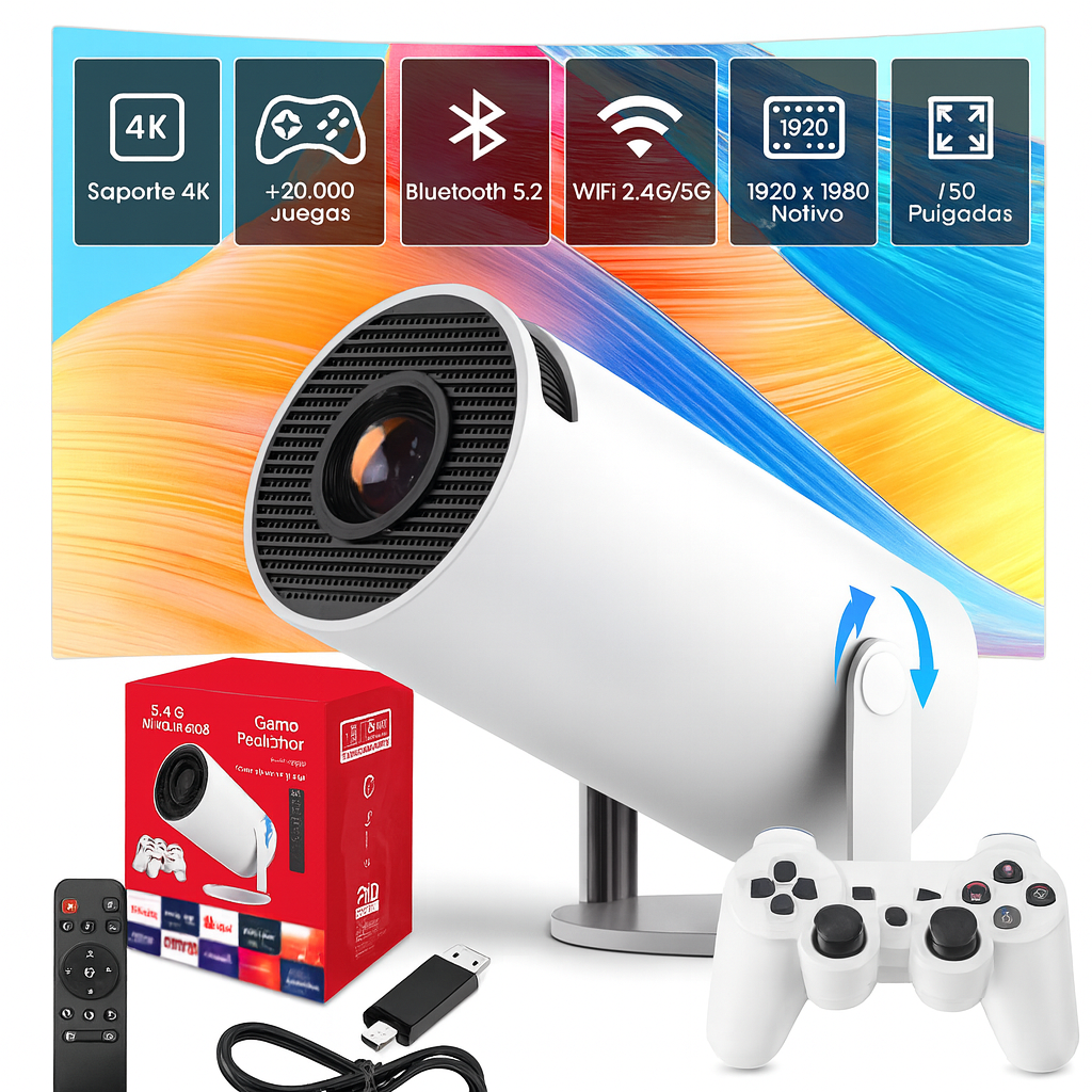 Proyector M300 Max + 2 Controladores Inalámbricos importado!!!! Pago contra entrega y envió totalmente gratis en todo Panamá....