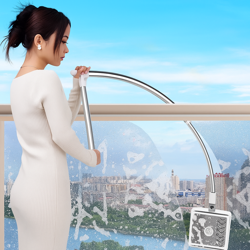 Cepillo Limpia Vidrios de Doble Cara Extensible – Limpieza Segura para Ventanas Altas, Baños y Balcones BELLHOWEELL.... Pago Contra entrega y envió gratis en Panamá......