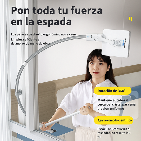 Cepillo Limpia Vidrios de Doble Cara Extensible – Limpieza Segura para Ventanas Altas, Baños y Balcones BELLHOWEELL.... Pago Contra entrega y envió gratis en Panamá......