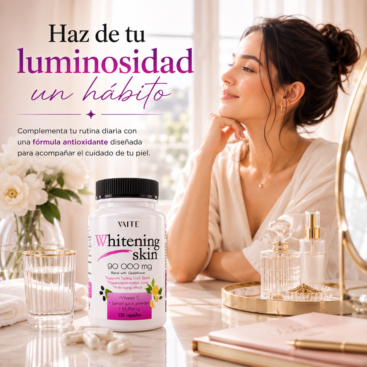 (55% DESCUENTO) Whitening Skin™ | Piel Más Luminosa, Uniforme y Radiante Todos los Días
